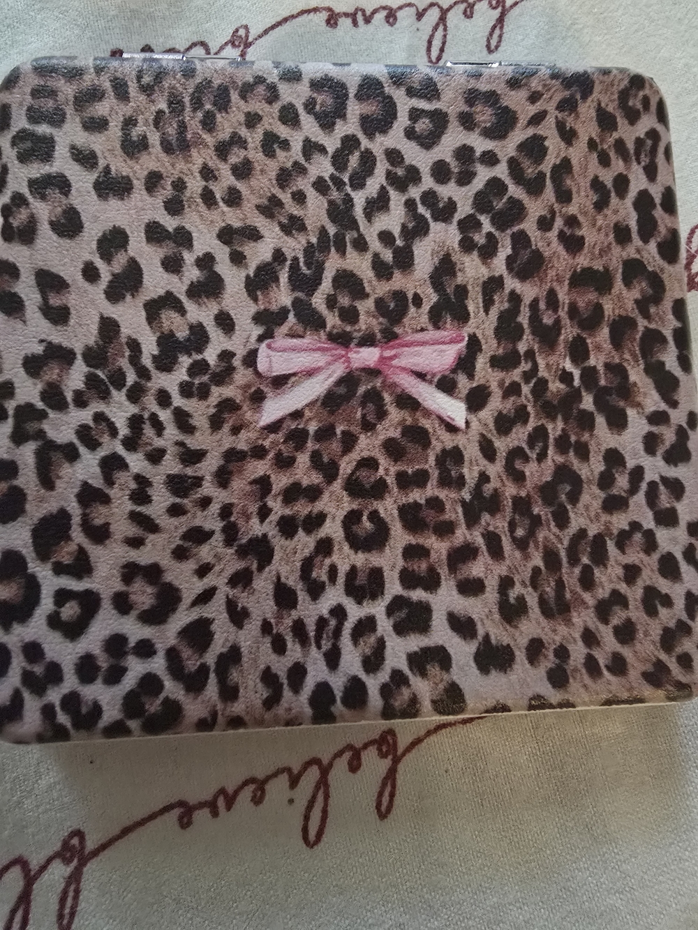 Leopard Print Double Mirror
